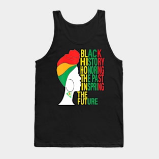 Honoring Past Inspiring Future Men Women Black History Month Tank Top